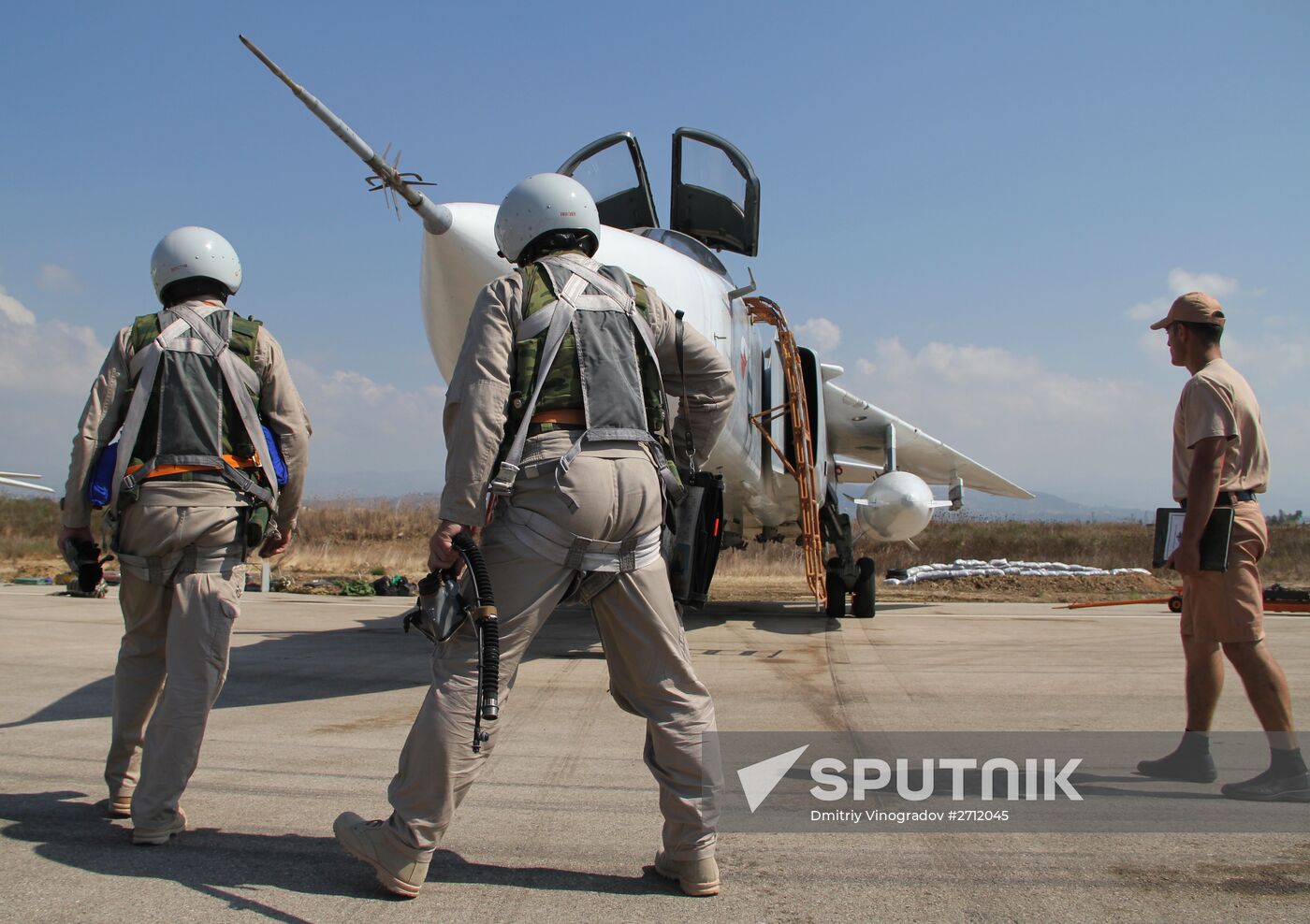 Russian military air group at Khmeimim airbase in Syria