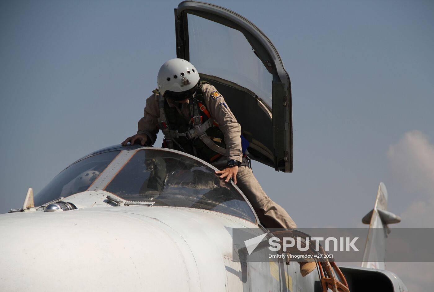 Russian military air group at Khmeimim airbase in Syria