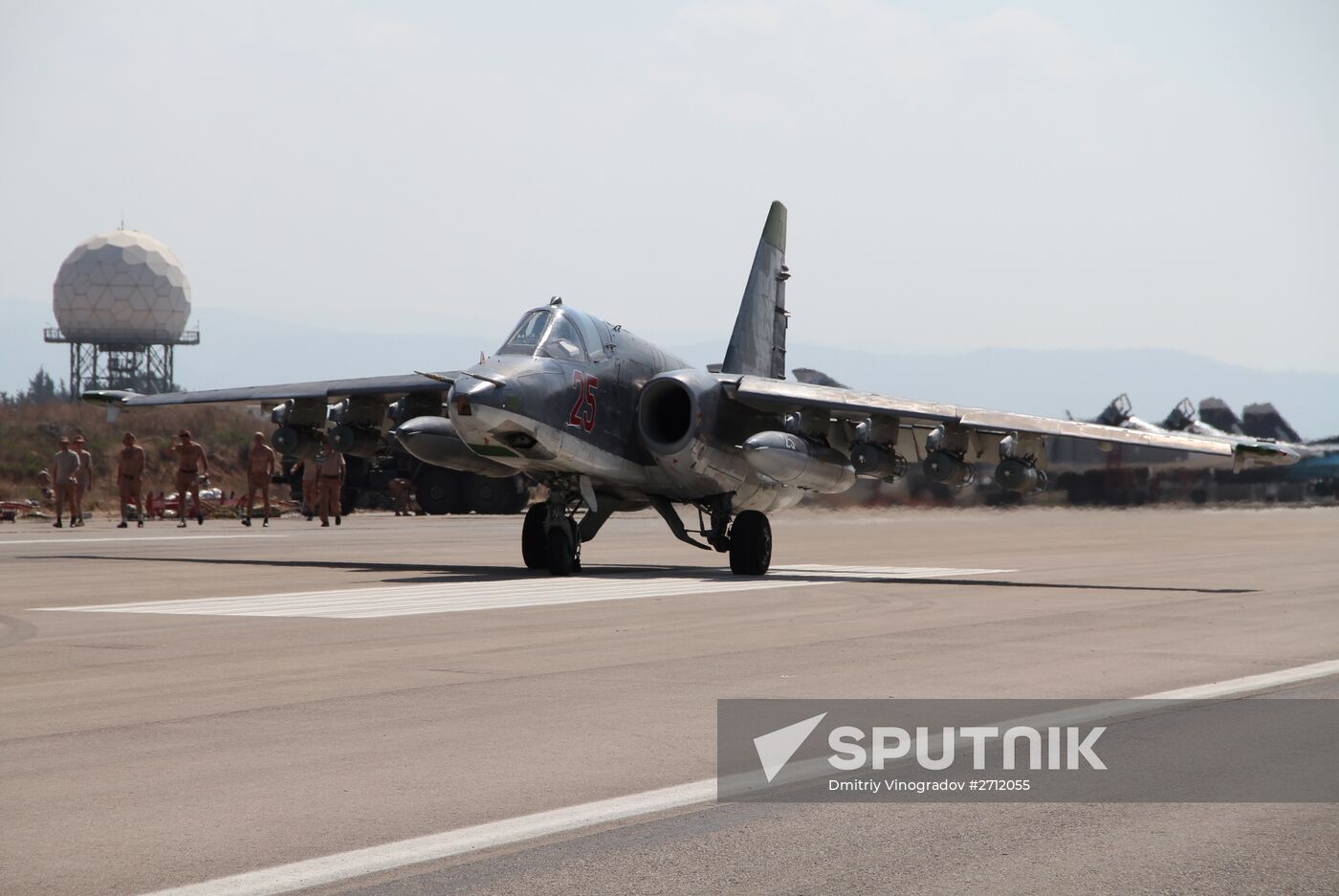 Russian military air group at Khmeimim airbase in Syria