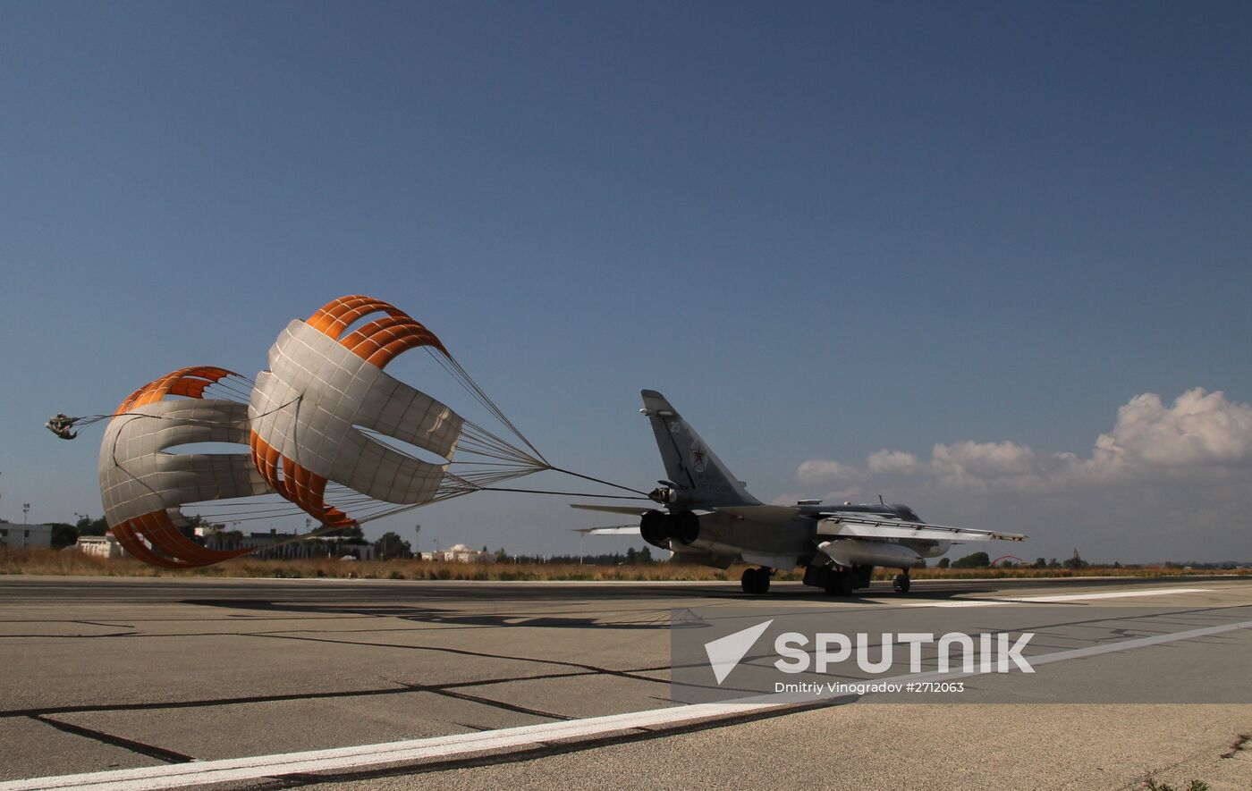 Russian military air group at Khmeimim airbase in Syria