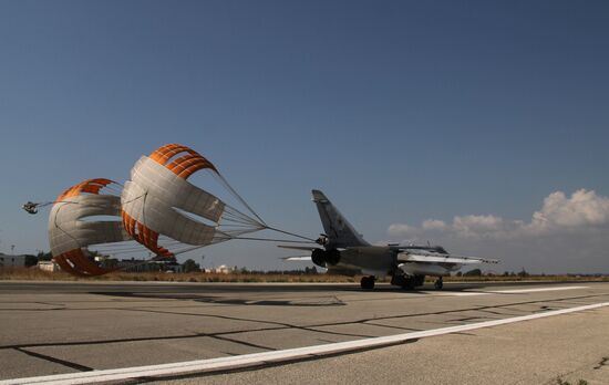 Russian military air group at Khmeimim airbase in Syria