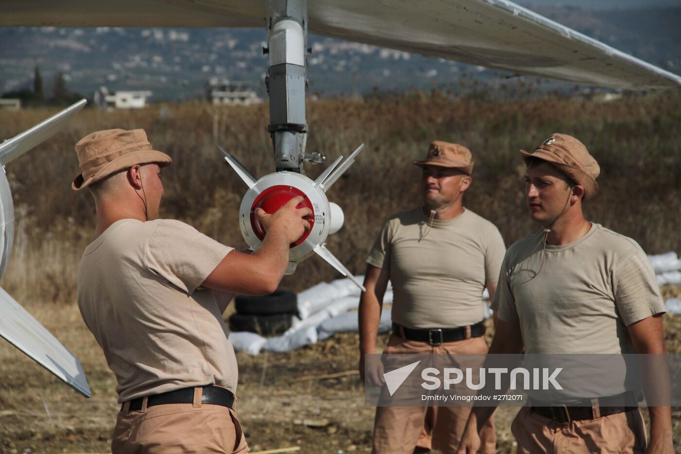 Russian military air group at Khmeimim airbase in Syria