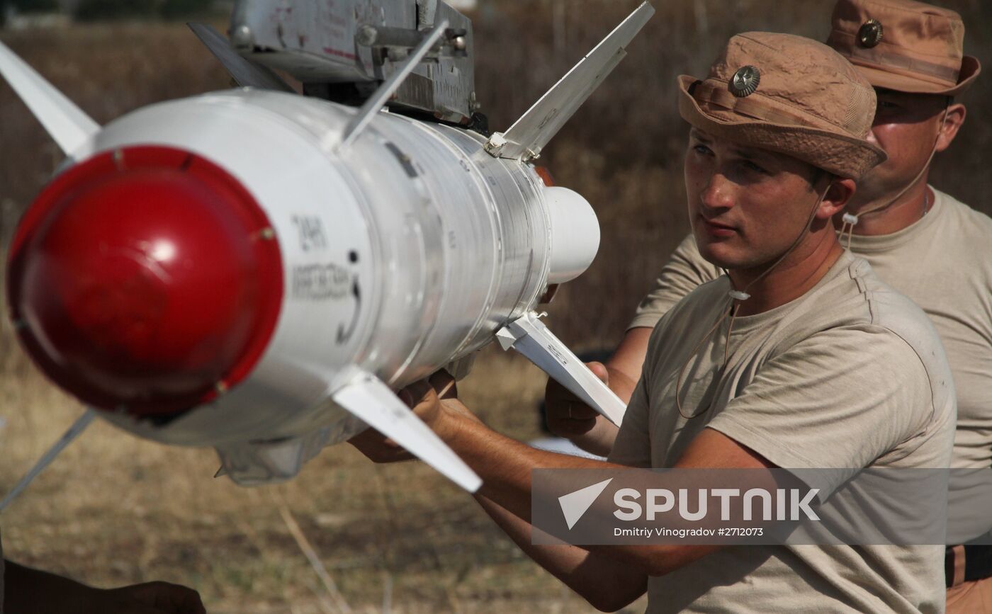 Russian military air group at Khmeimim airbase in Syria