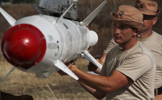 Russian military air group at Khmeimim airbase in Syria