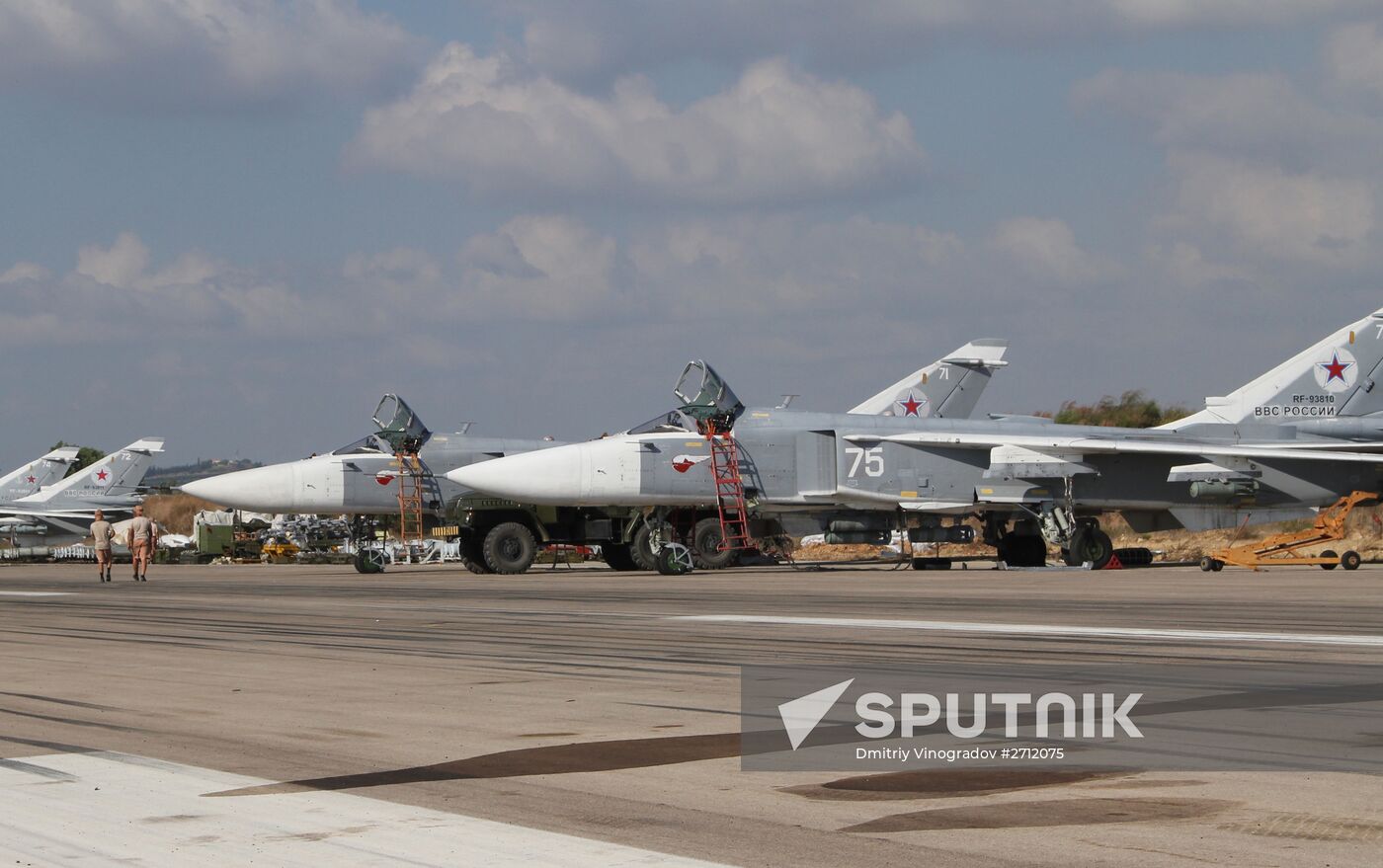 Russian military air group at Khmeimim airbase in Syria