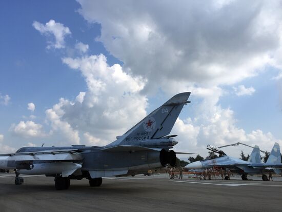 Russian tactical group seen at Hmeimim aerodrome in Syria