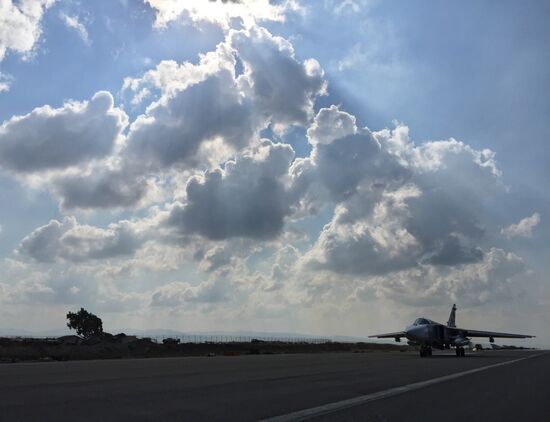 Russian tactical group seen at Hmeimim aerodrome in Syria