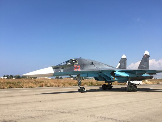 Russian tactical group seen at Hmeimim aerodrome in Syria