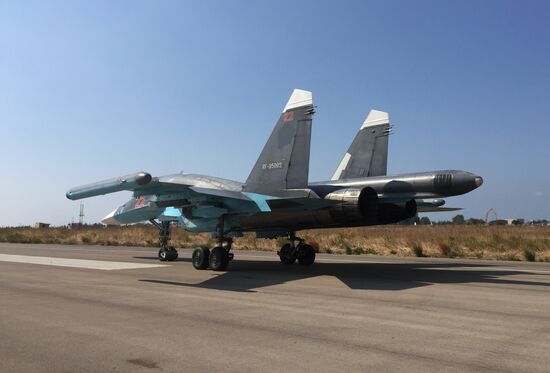 Russian tactical group seen at Hmeimim aerodrome in Syria