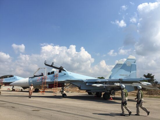 Russian tactical group seen at Hmeimim aerodrome in Syria
