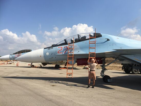 Russian tactical group seen at Hmeimim aerodrome in Syria