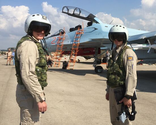 Russian tactical group seen at Hmeimim aerodrome in Syria