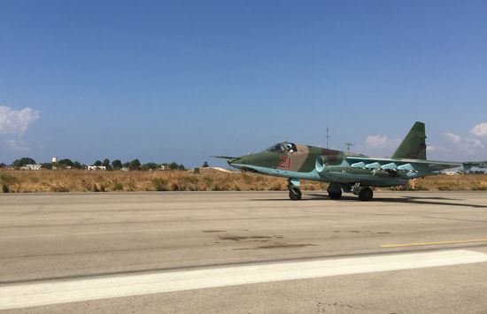 Russian tactical group seen at Hmeimim aerodrome in Syria