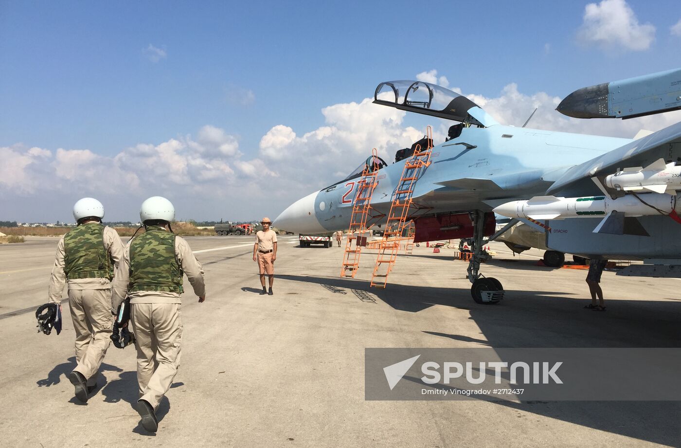 Russian tactical group seen at Hmeimim aerodrome in Syria