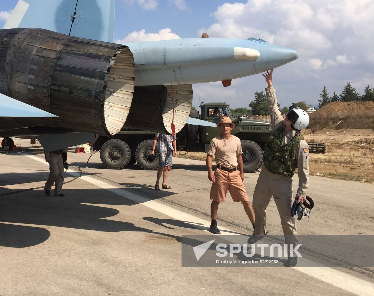 Russian tactical group seen at Hmeimim aerodrome in Syria