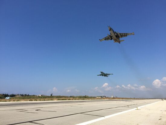 Russian tactical group seen at Hmeimim aerodrome in Syria