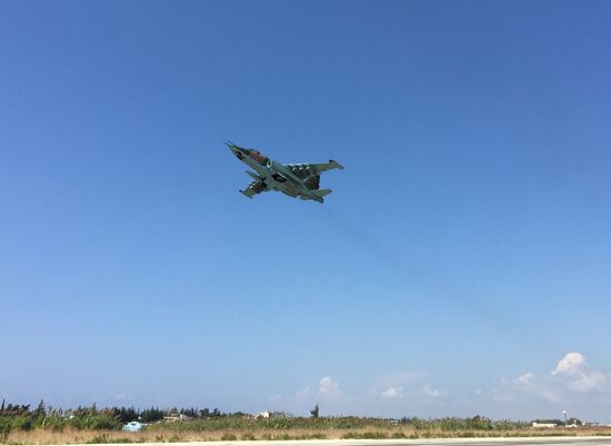 Russian tactical group seen at Hmeimim aerodrome in Syria
