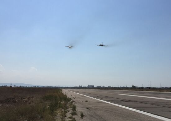 Russian tactical group seen at Hmeimim aerodrome in Syria
