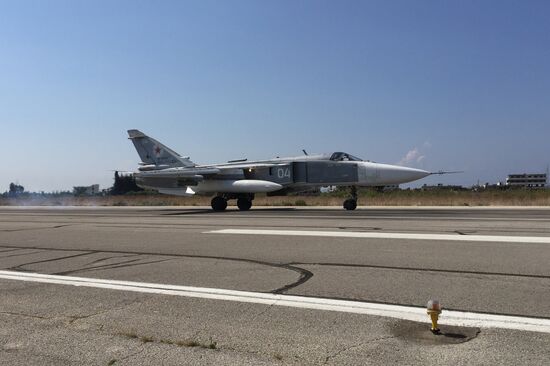 Russian tactical group seen at Hmeimim aerodrome in Syria