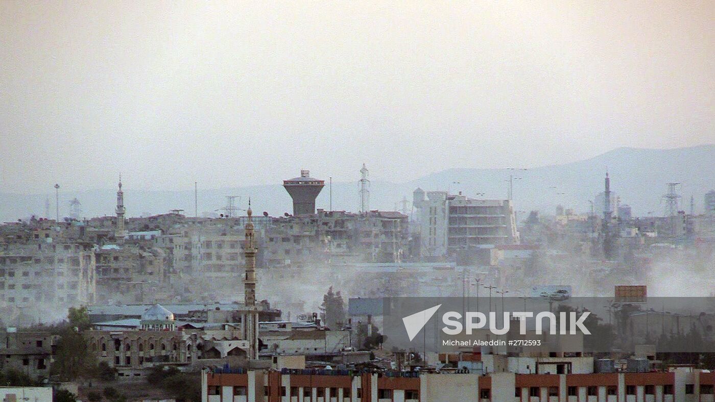 Military action near Damascus