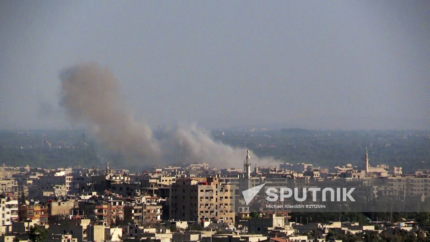 Military action near Damascus