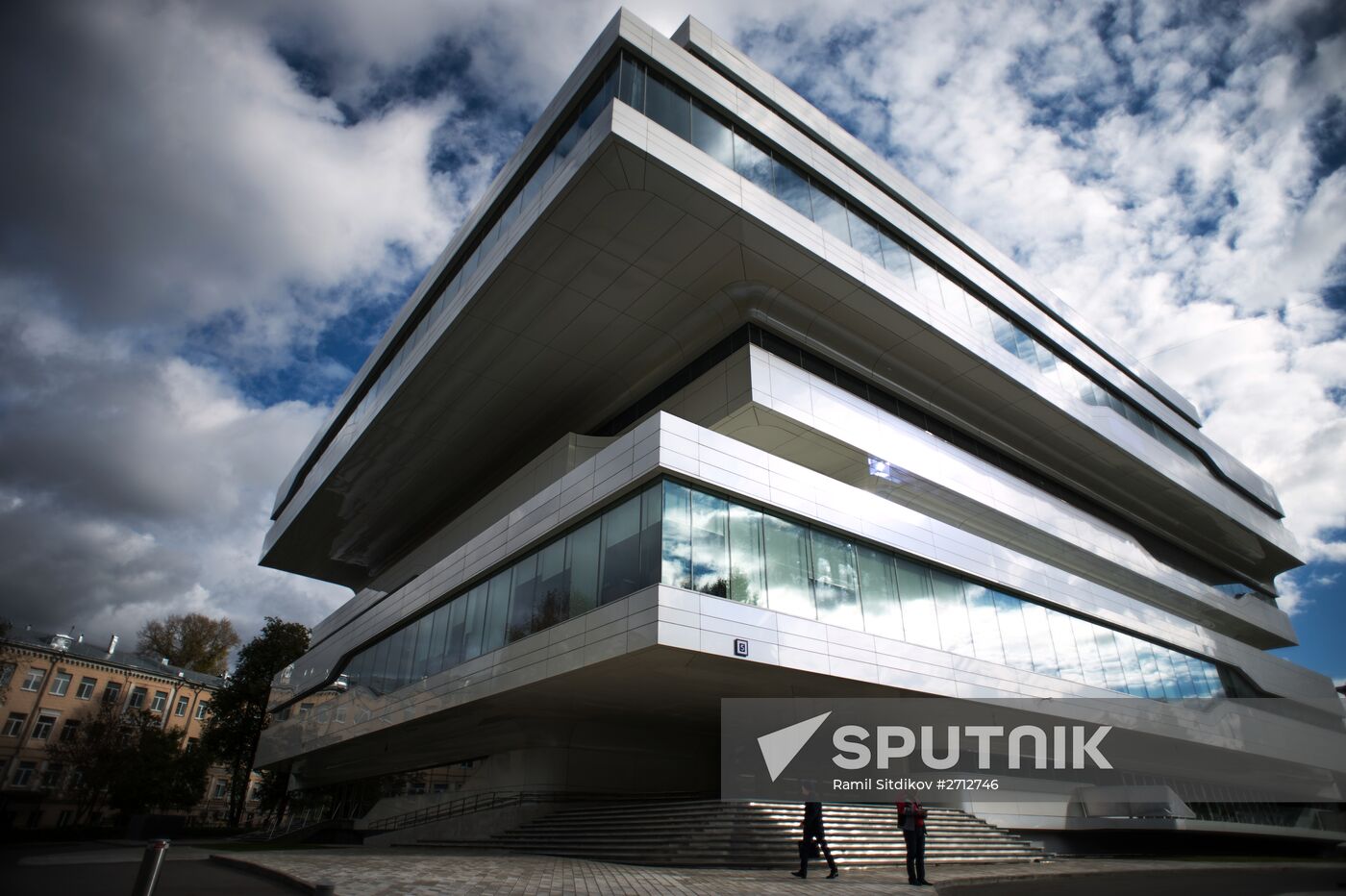 Dominion Tower business center designed by British architect Zaha Hadid