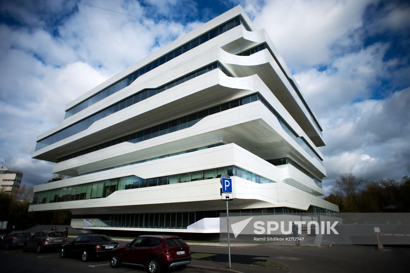 Dominion Tower business center designed by British architect Zaha Hadid