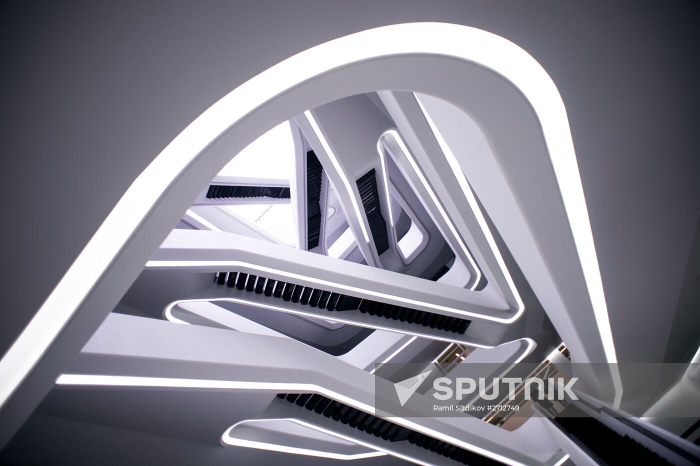 Dominion Tower business center designed by British architect Zaha Hadid