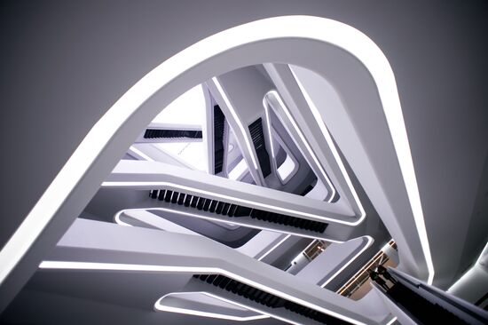 Dominion Tower business center designed by British architect Zaha Hadid
