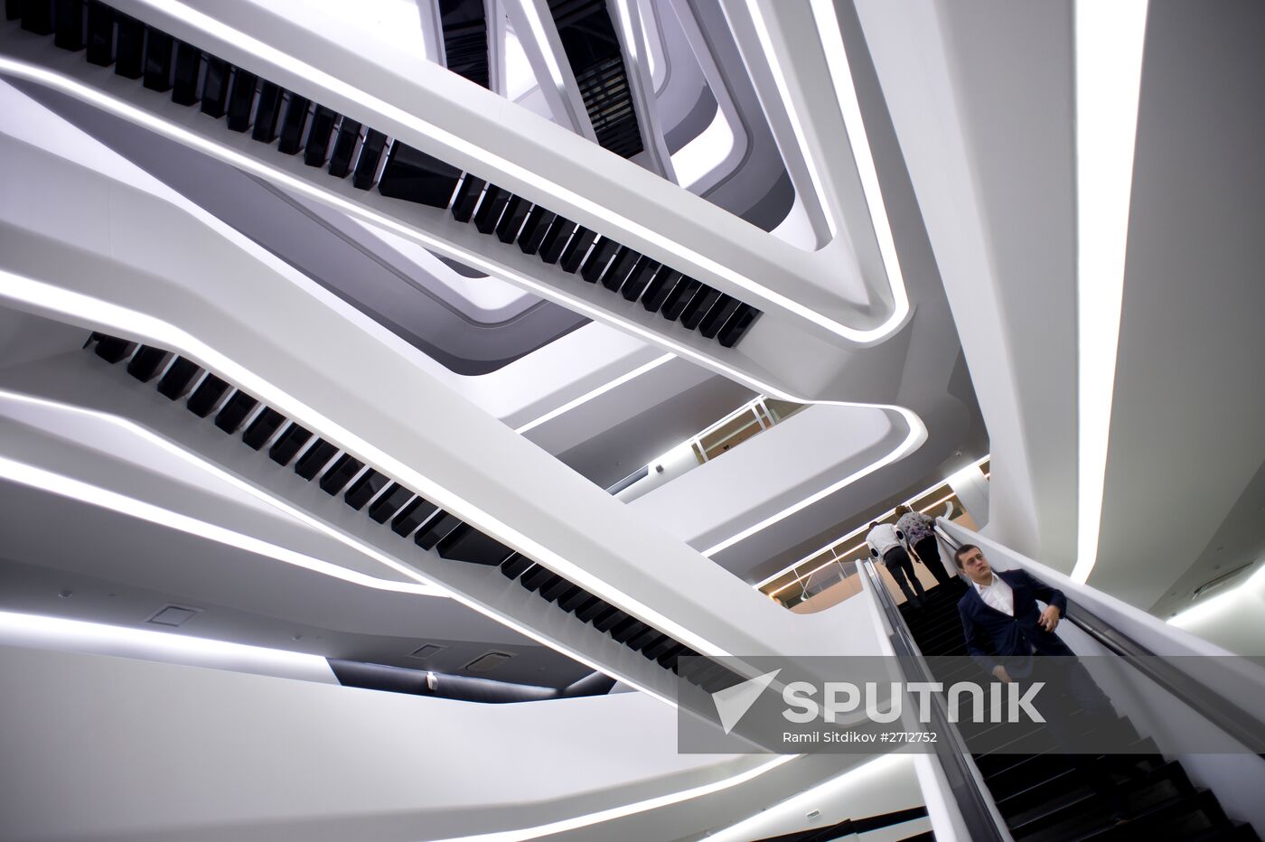 Dominion Tower business center designed by British architect Zaha Hadid