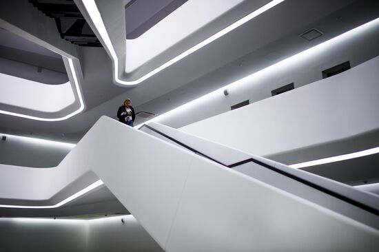 Dominion Tower business center designed by British architect Zaha Hadid