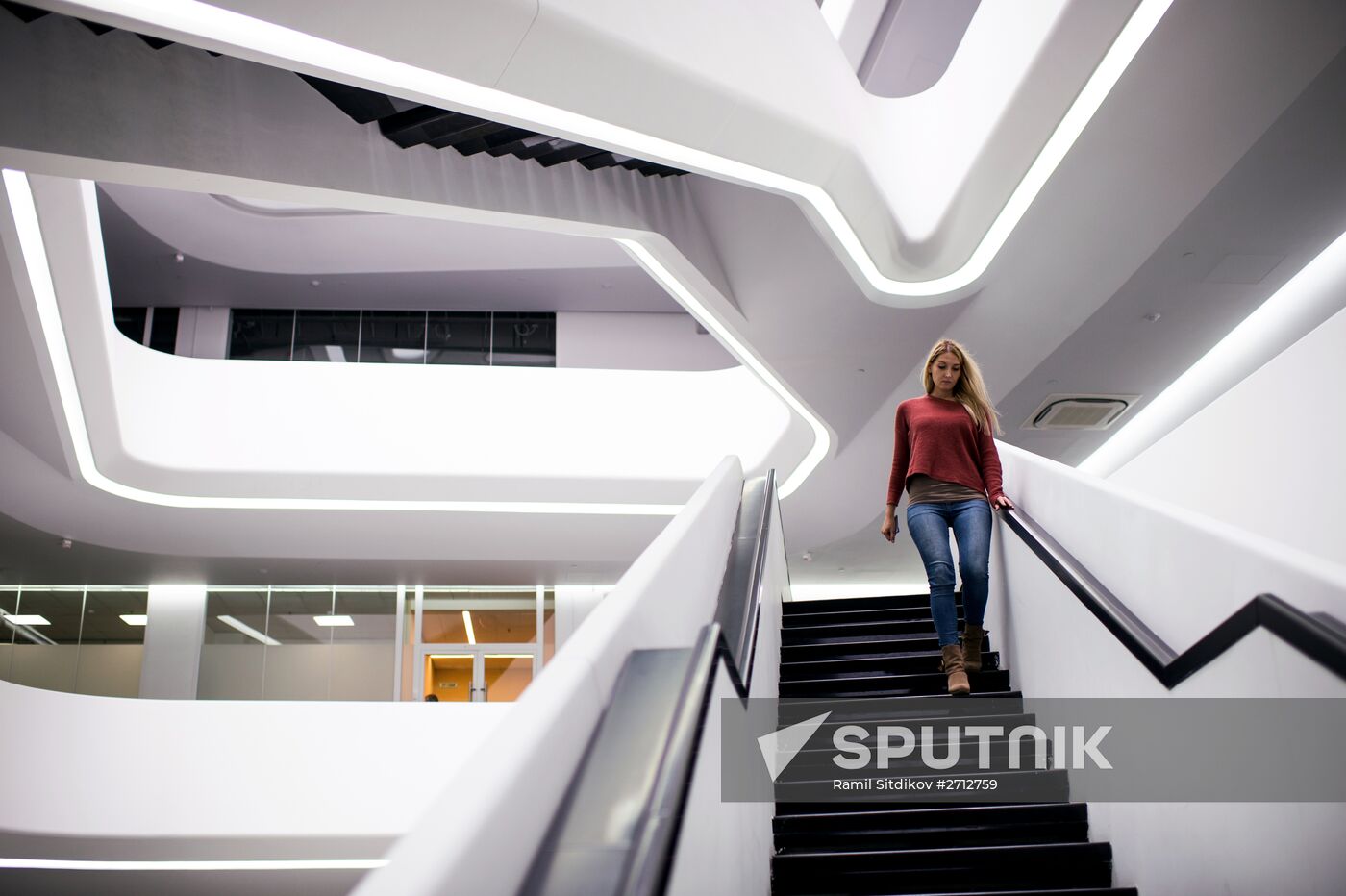 Dominion Tower business center designed by British architect Zaha Hadid