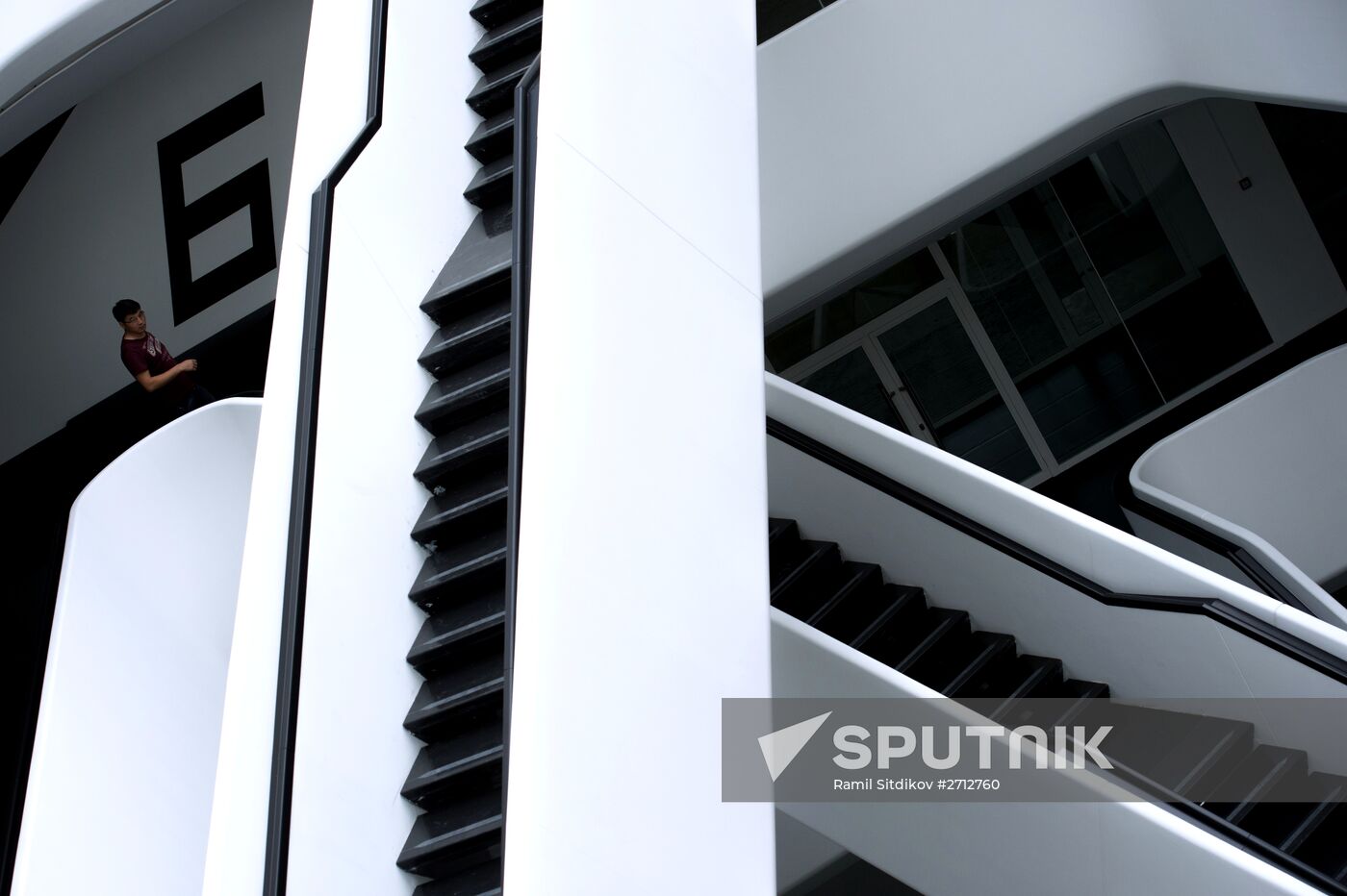 Dominion Tower business center designed by British architect Zaha Hadid