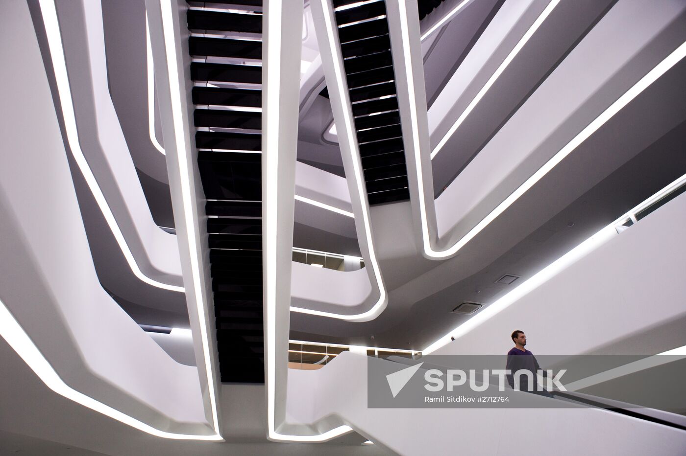 Dominion Tower business center designed by British architect Zaha Hadid