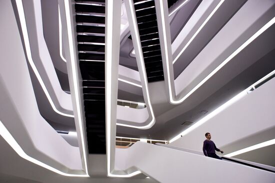 Dominion Tower business center designed by British architect Zaha Hadid
