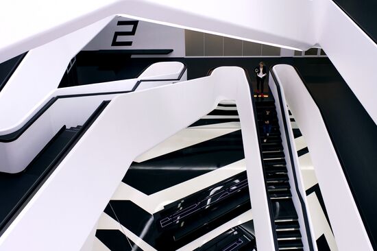 Dominion Tower business center designed by British architect Zaha Hadid