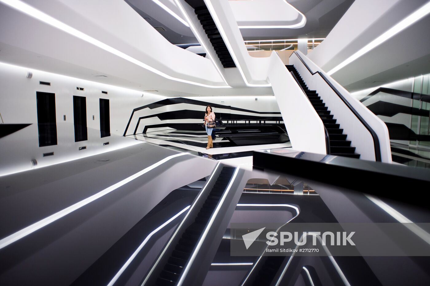 Dominion Tower business center designed by British architect Zaha Hadid