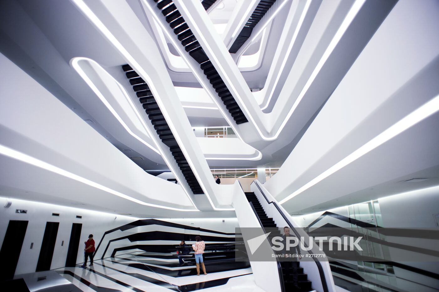 Dominion Tower business center designed by British architect Zaha Hadid