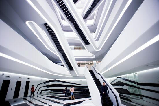 Dominion Tower business center designed by British architect Zaha Hadid