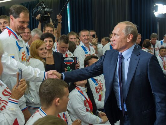 President Putin meets with participants of IWAS World Games 2015