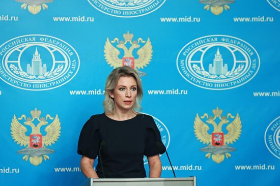 Briefing with Fireign Ministry's spokesperson Maria Zakharova