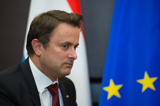 President Vladimir Putin meets with Luxembourg's Prime Minister Xavier Bettel