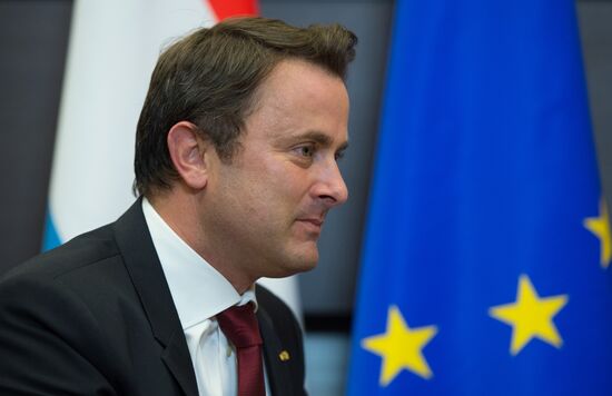 President Vladimir Putin meets with Luxembourg's Prime Minister Xavier Bettel