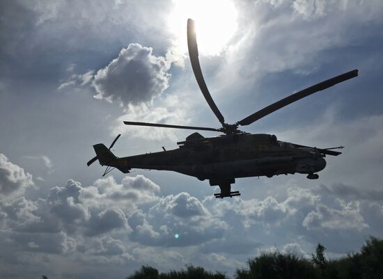 Russia uses helicopters in the operation against the IS in Syria