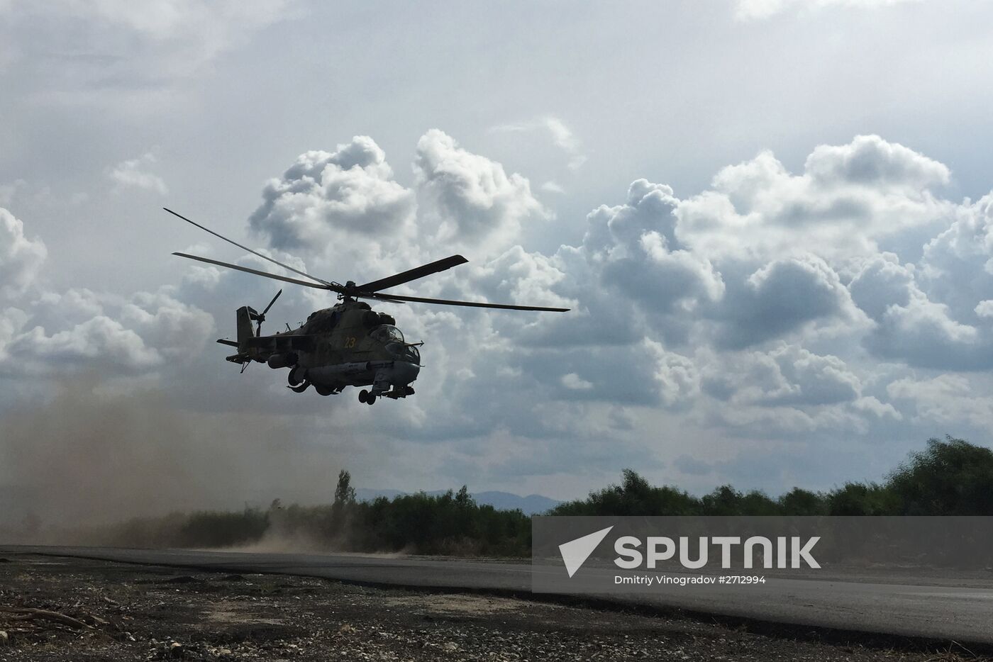 Russia uses helicopters in the operation against the IS in Syria