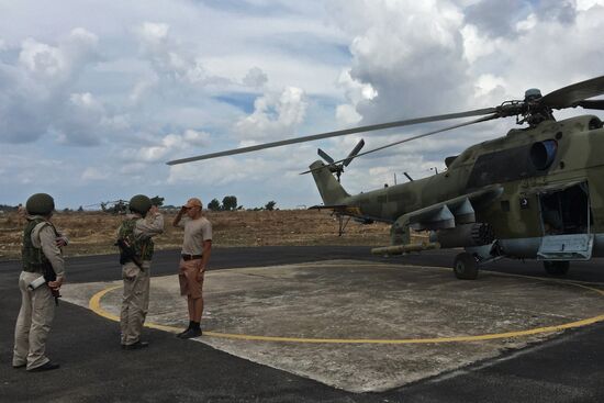 Russia uses helicopters in the operation against the IS in Syria