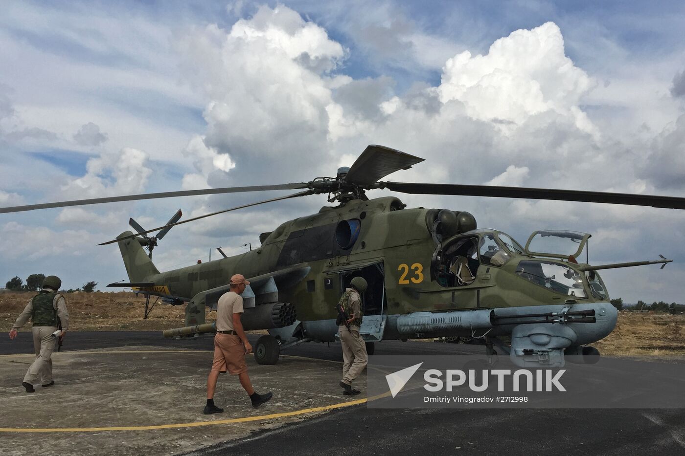 Russia uses helicopters in the operation against the IS in Syria