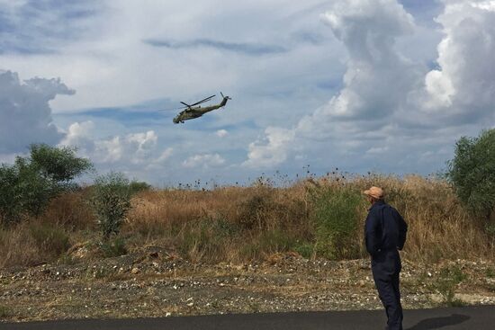 Russia uses helicopters in the operation against the IS in Syria