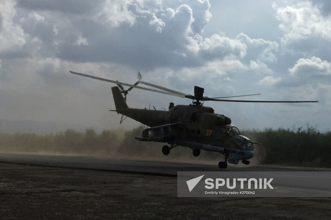 Russia uses helicopters in the operation against the IS in Syria