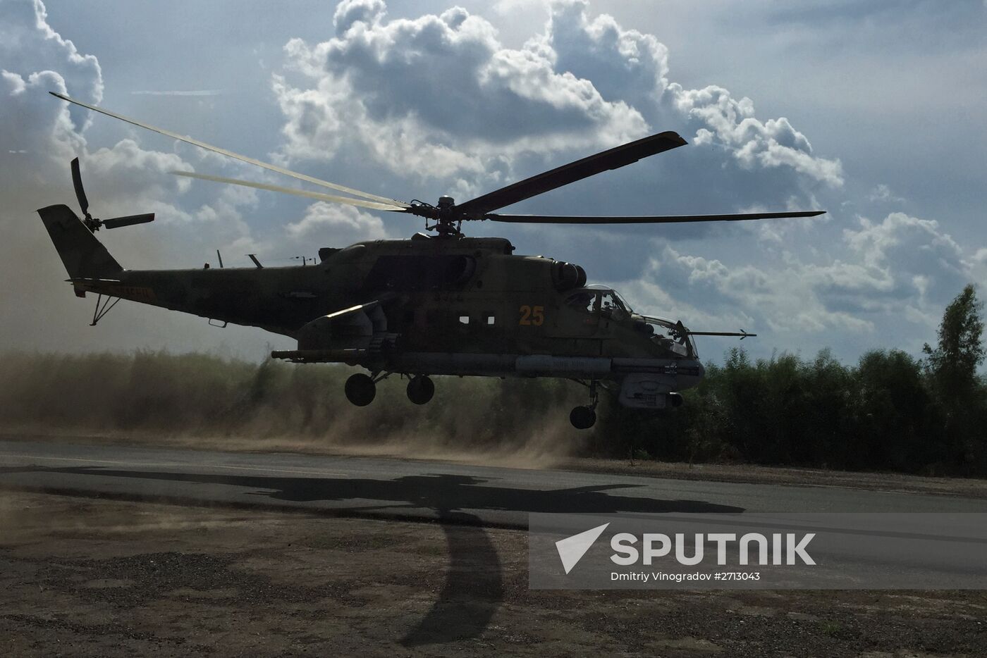 Russia uses helicopters in the operation against the IS in Syria